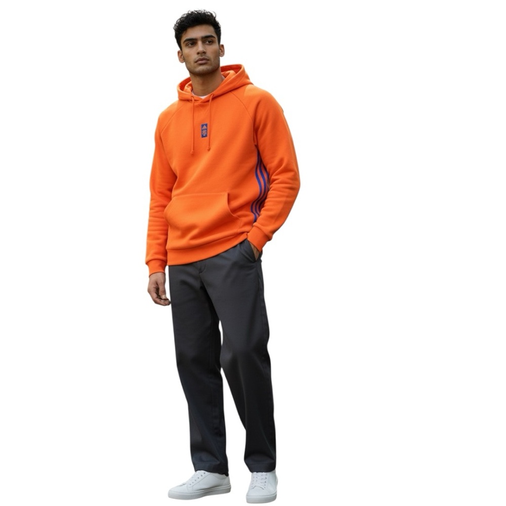 Adidas NYCFC Pullover Hoodie | Orange | Size L |